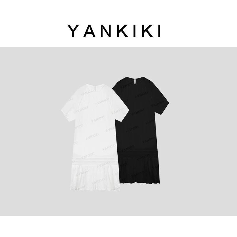 全苎麻短袖连衣裙 YANKIKI 2025夏季款NEW