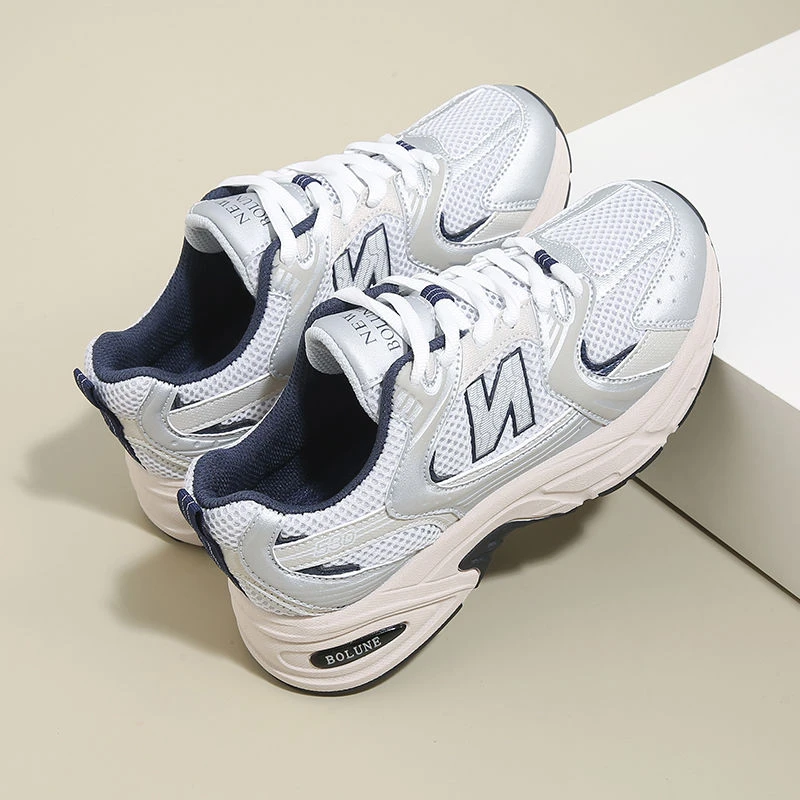 新百伦2025春季情侣男女休闲运动鞋正品潮流时尚百搭跑步老爹鞋