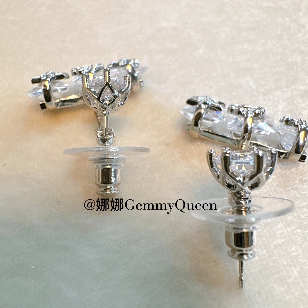 铜合金合成锆石耳饰 娜娜GemmyQueen耳环GQ09151