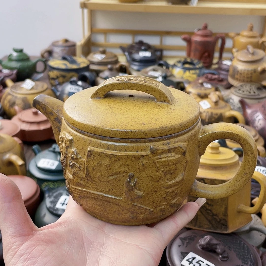 茶壶紫砂蓝紫砂微瑕