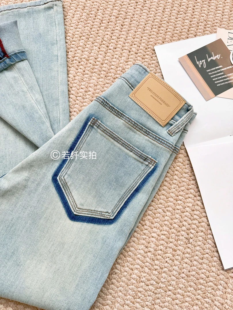 Pretty Silhouette/若纤早春【纯洁冰河】Z2八面微弹窄版直筒裤遮肉