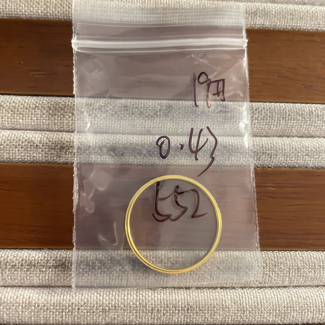 A9克重0.43 19号 碎冰冰戒指 足金999