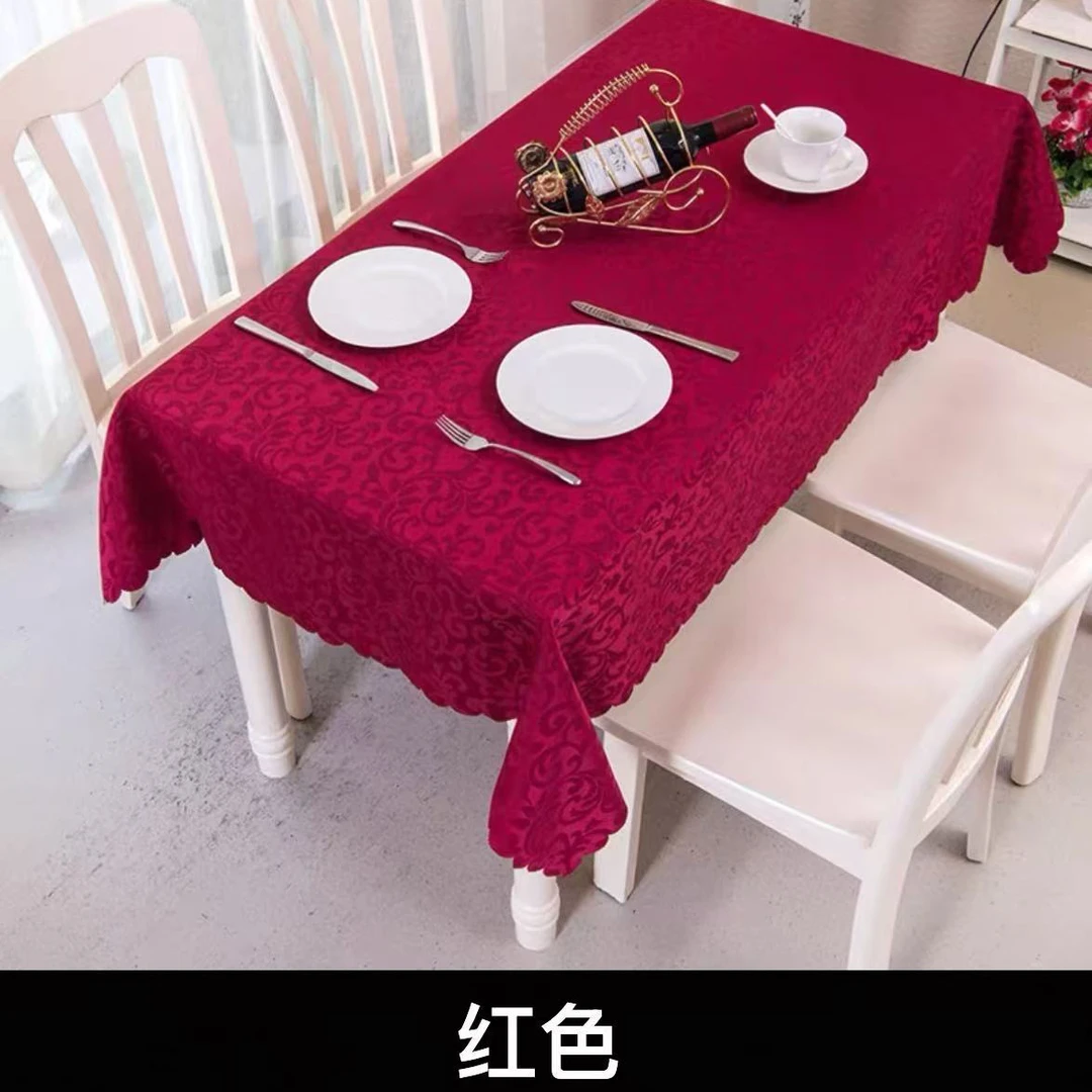 家用酒店饭店圆形长方形餐桌布家用欧式桌布宾馆茶几桌布布艺台布
