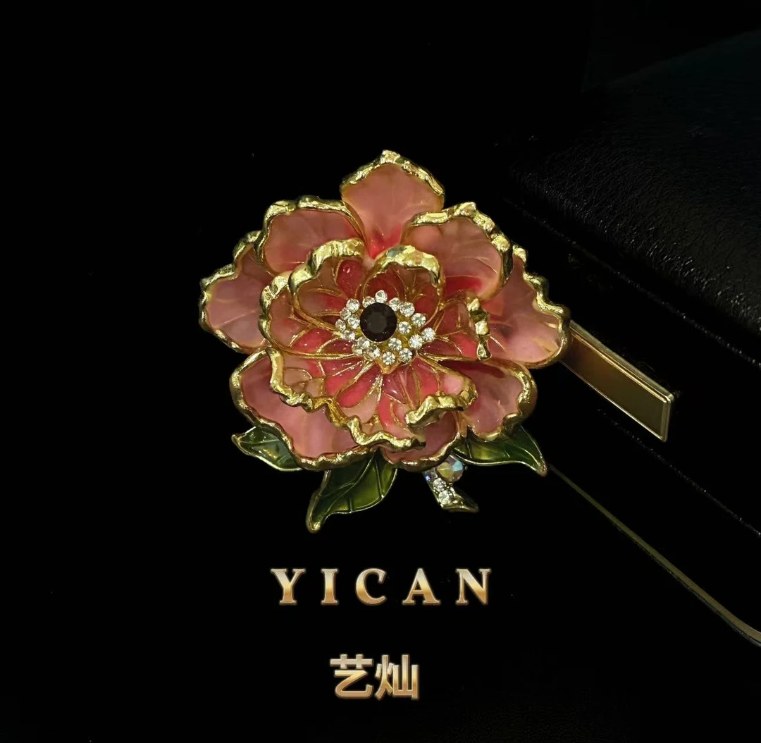 合金胸针 【倾城牡丹】简约百搭精致优雅高档春夏时尚胸针