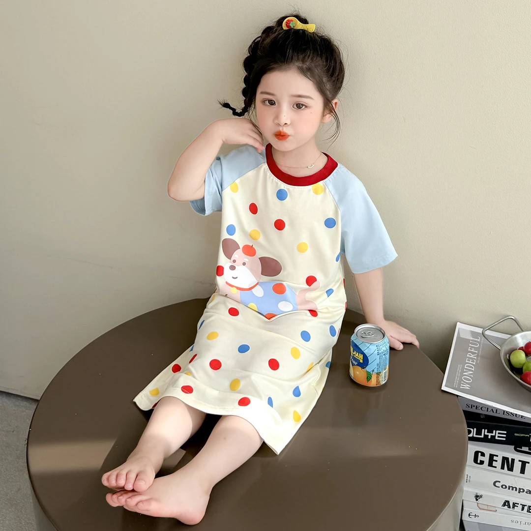 女童睡裙夏款莫代尔儿童睡衣裙夏季薄款2025新款公主风女宝宝夏天