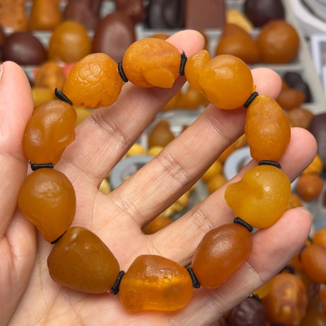 未镶嵌琥珀裸石天然蜜蜡手串