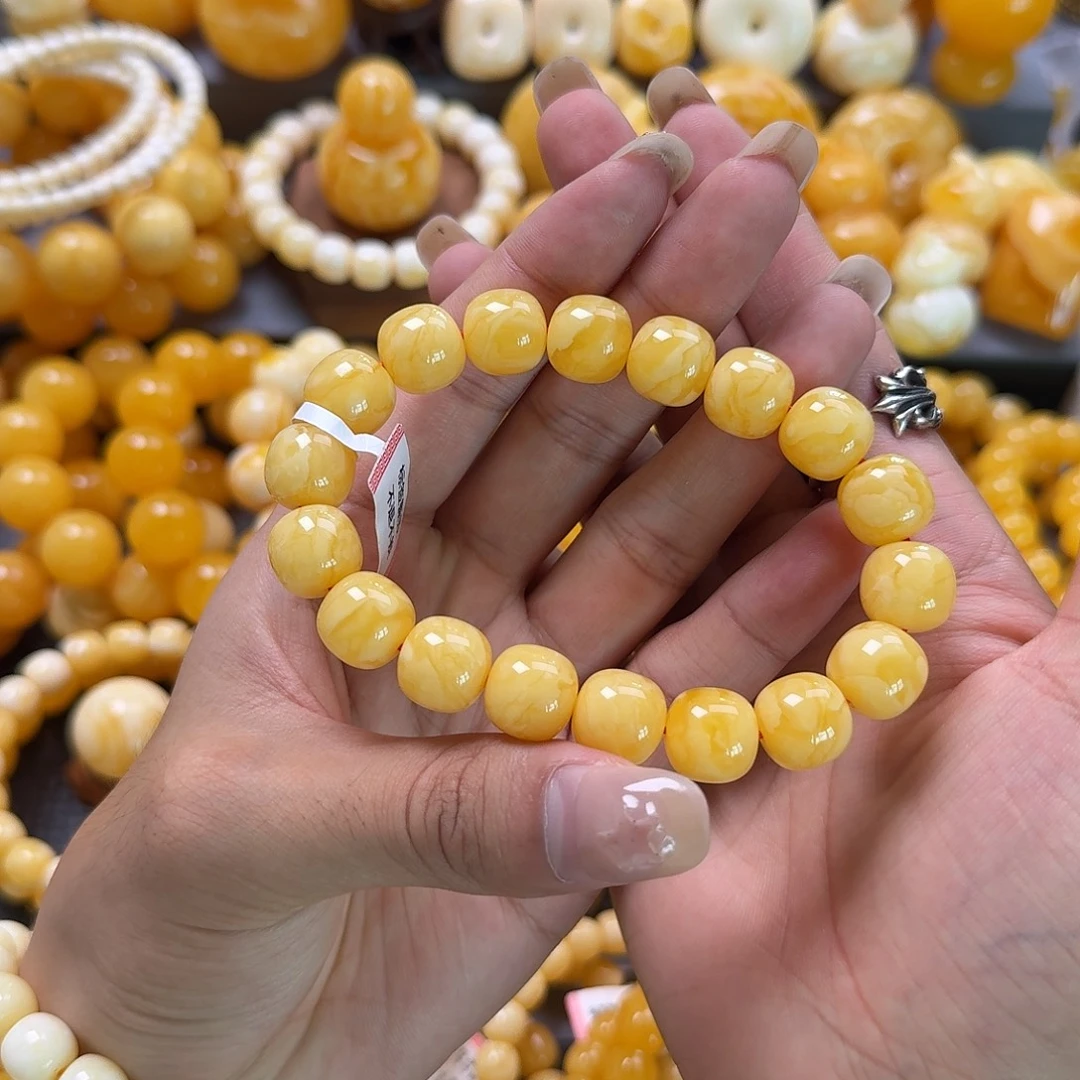 蜜蜡未镶嵌珠宝奇石同料13mm