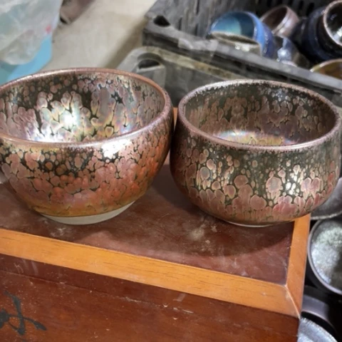 茶盏野****）建阳建盏微瑕油滴