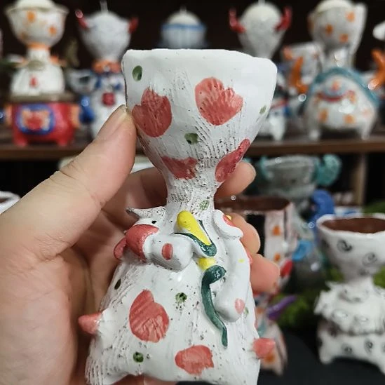 陶瓷手作陶瓷烛台摆件家居饰品摆件