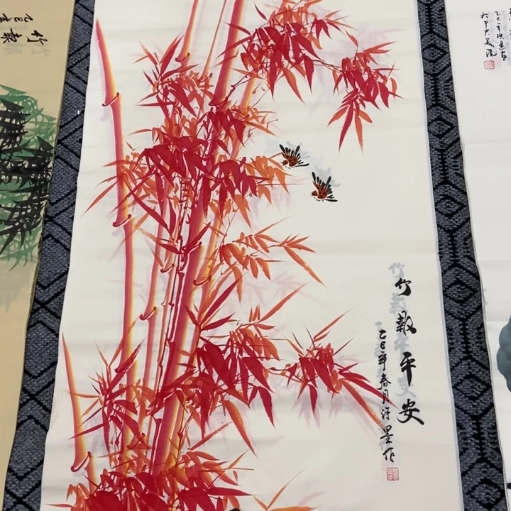 枕书斋画廊的直播间