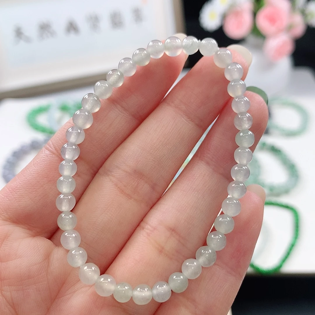 翡翠未镶嵌手链手链4.7mm