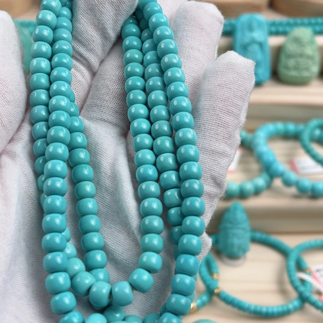 未镶嵌绿松石尺寸6.4mm