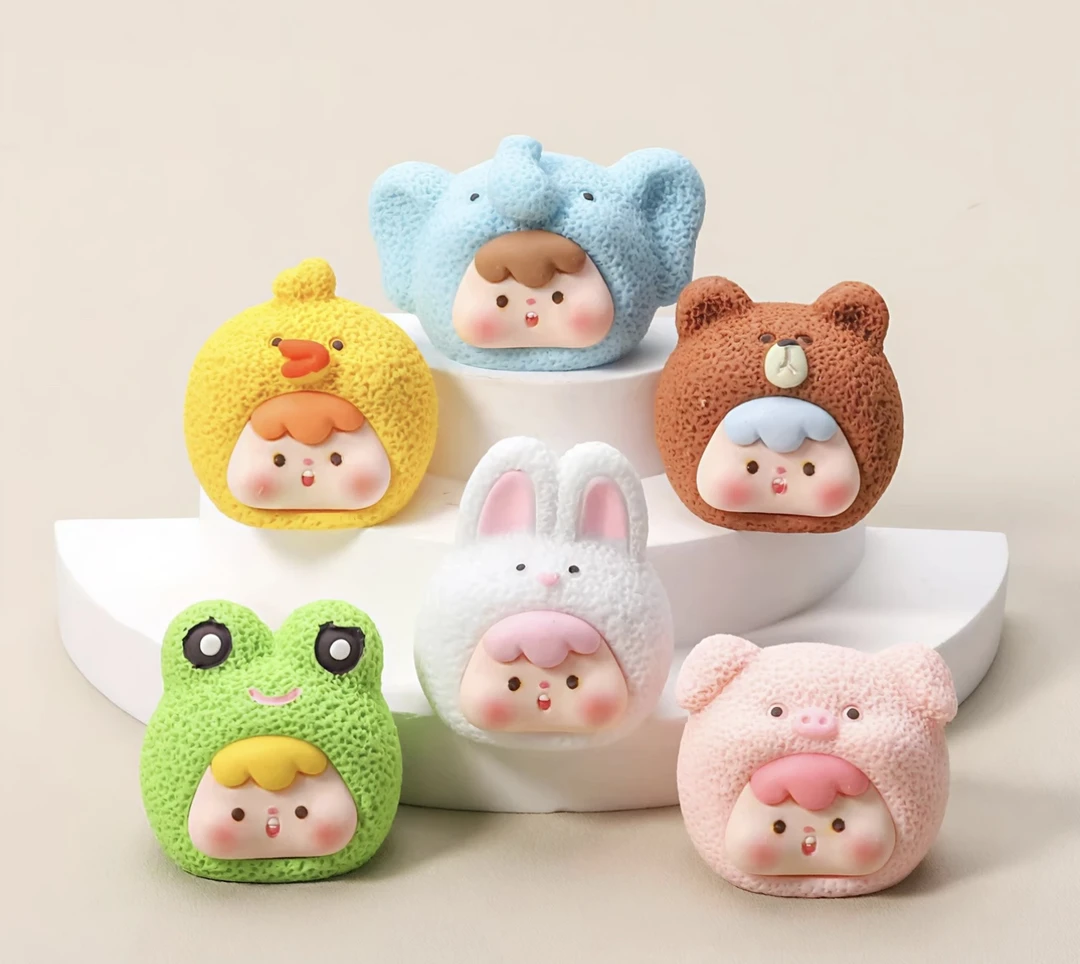 【对碰+许愿】毛毛动物崽崽diy网红立体树脂diy摆件