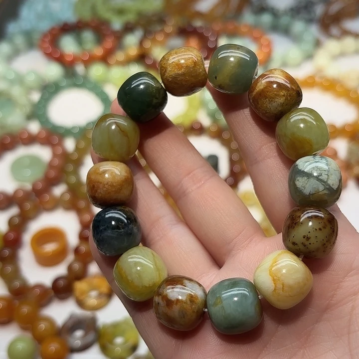 蛇纹石玉未镶嵌手串