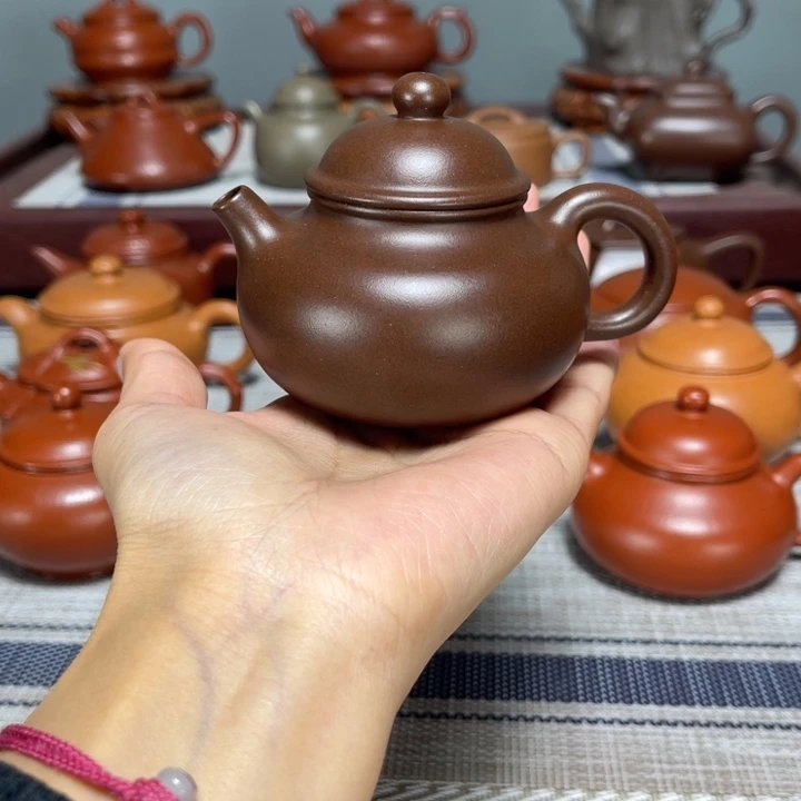 喝***爷紫砂茶壶半手容天125cc