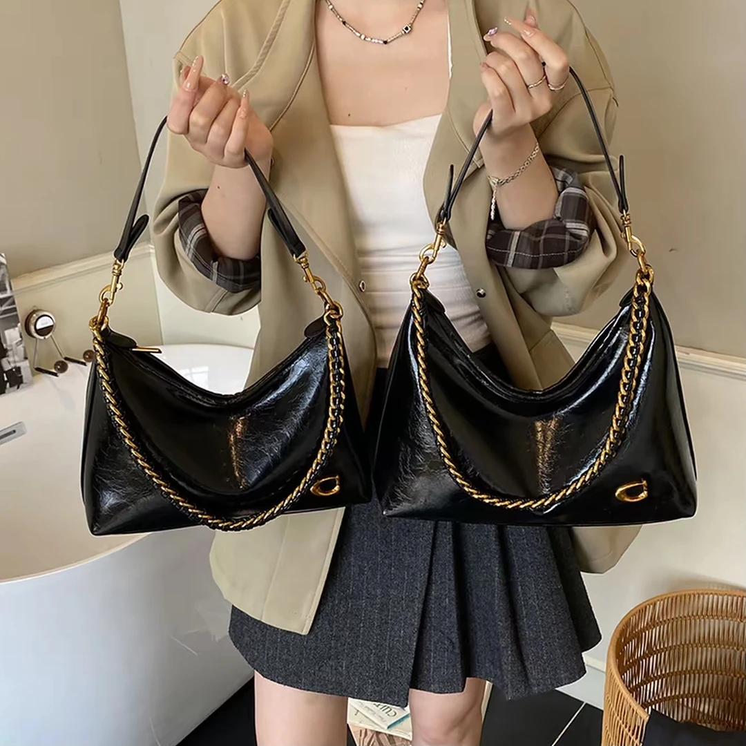 高级感包包女2025新款小众链条腋下托特包超火百搭单肩斜挎包1502