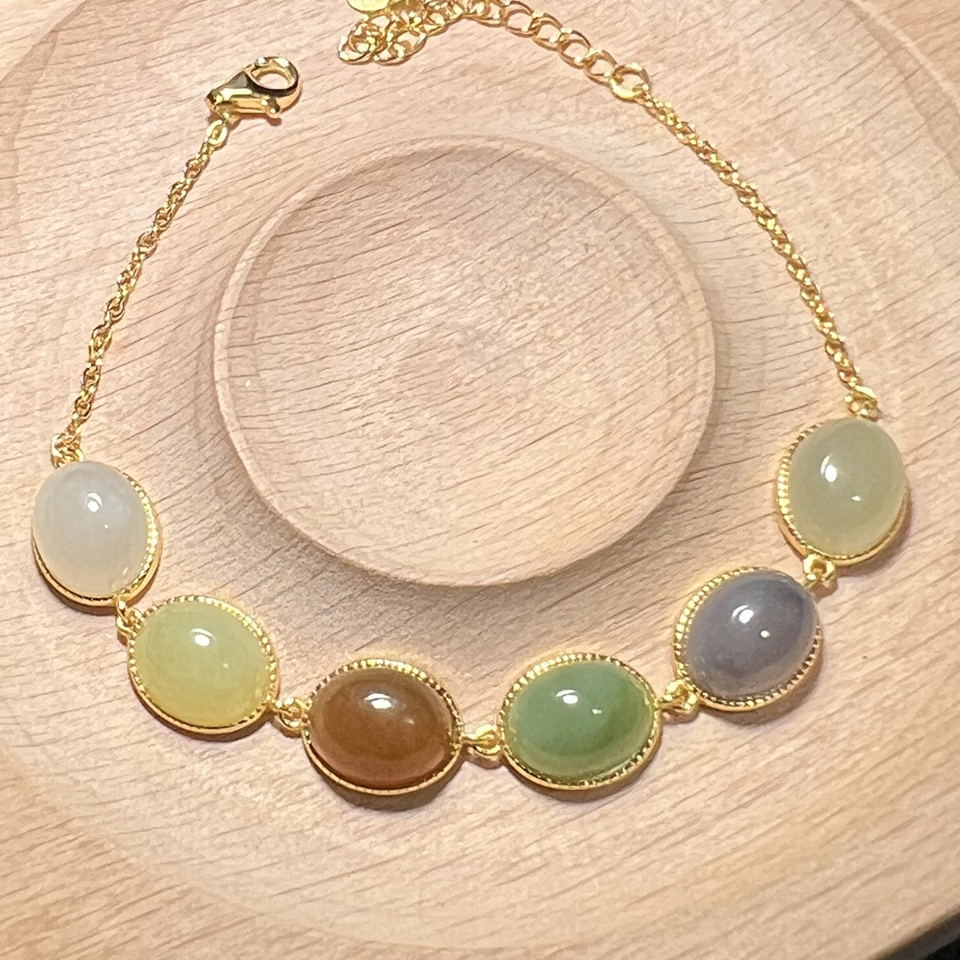 S925和田玉多宝手链 KT24040831