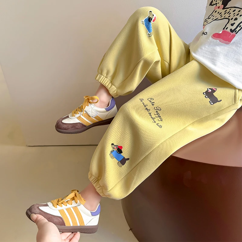 儿童裤子春秋外穿2025新款春季儿童装洋气时髦春装卫裤休闲运动裤