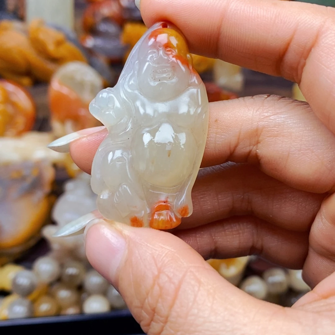 石英质玉（黄龙玉）未镶嵌吊坠(不含链)