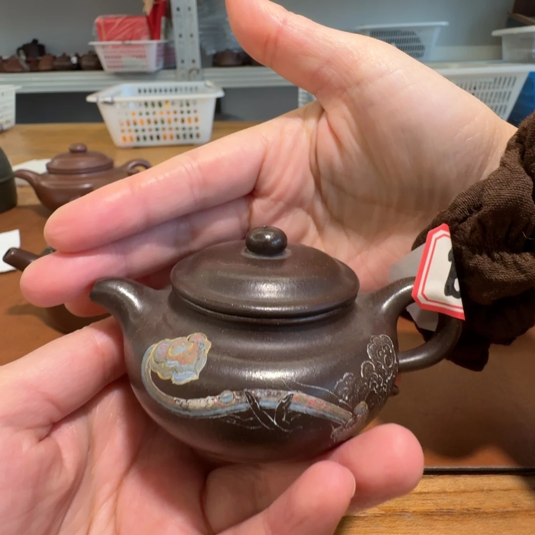 花***点紫砂茶壶小丁紫砂壶紫砂壶