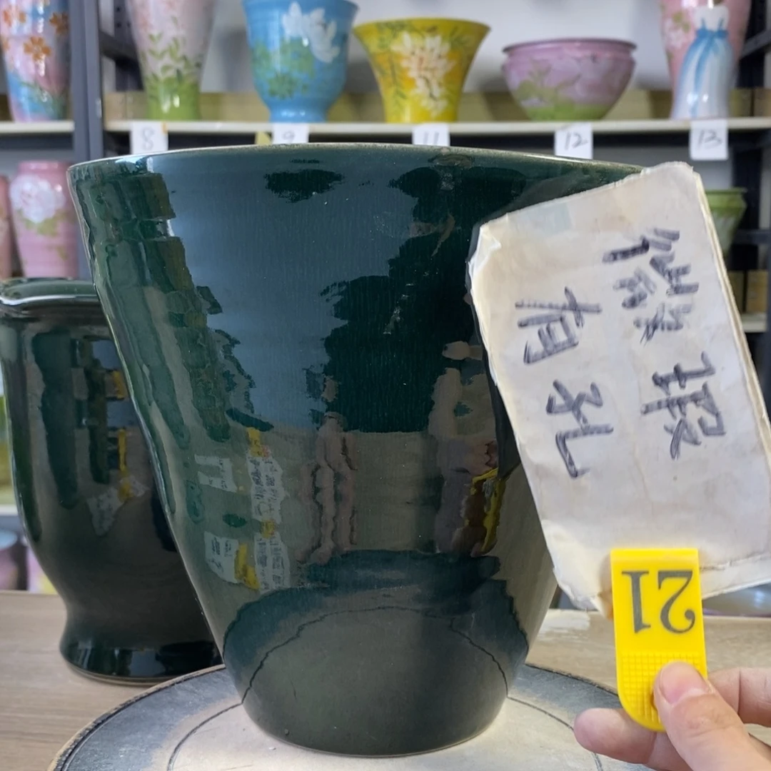 景德镇手工手绘陶瓷花盆