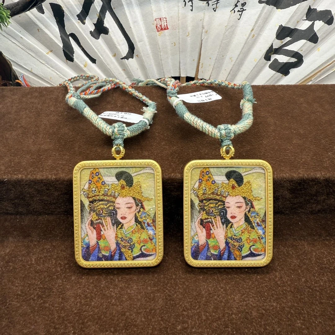 【地主专属】26 H21924-唐卡DIY脖挂-多样性发其一-6*58mm