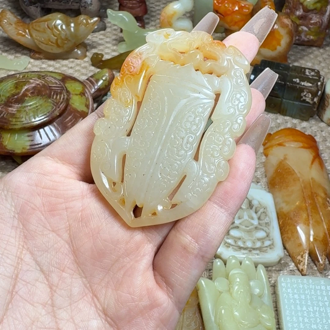 白玉菩提吊坠挂件