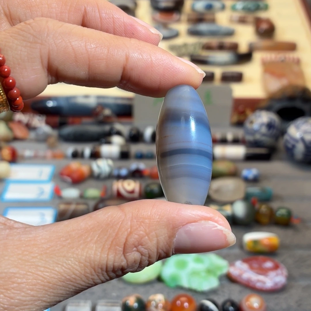 左***叶玛瑙/玉髓合金颈饰