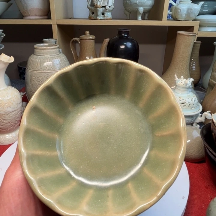 瓷片龙泉青瓷梅子青洗