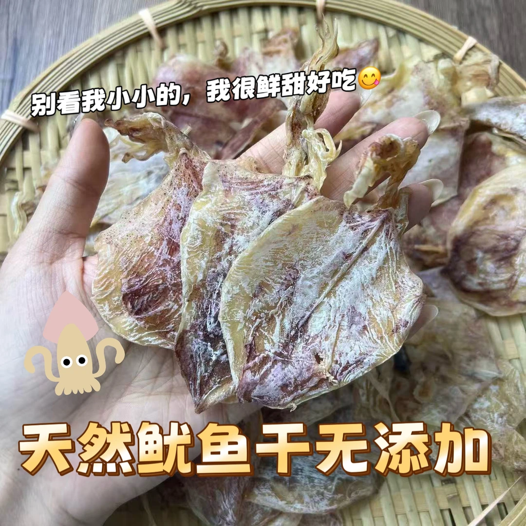 湛江特产淡晒鱿鱼干适合炭烤油炸香煎烧烤多种做法足秤半斤装一袋