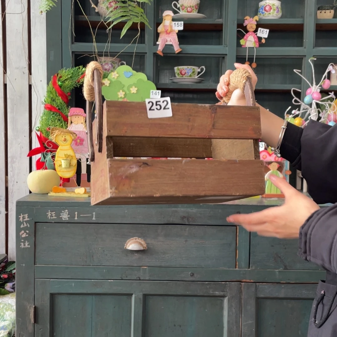 木质圣诞月福老货玩具中古风默认微瑕