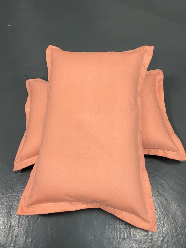 高密纯棉织造纯色底纹枕头套