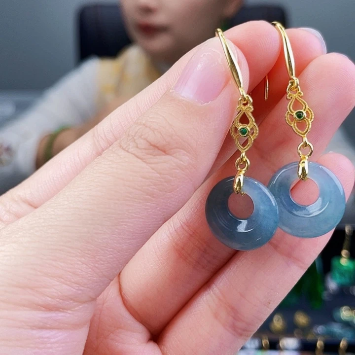 翡翠耳饰未镶嵌饰品