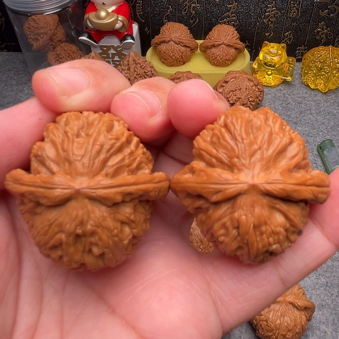 把件文玩核桃39精品白狮子