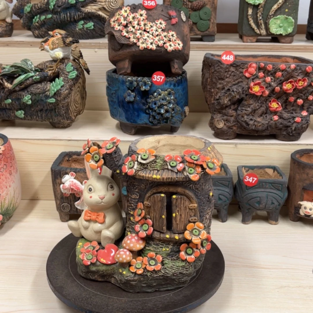 【闪购商品】紫砂花盆微瑕号内口9.外高20