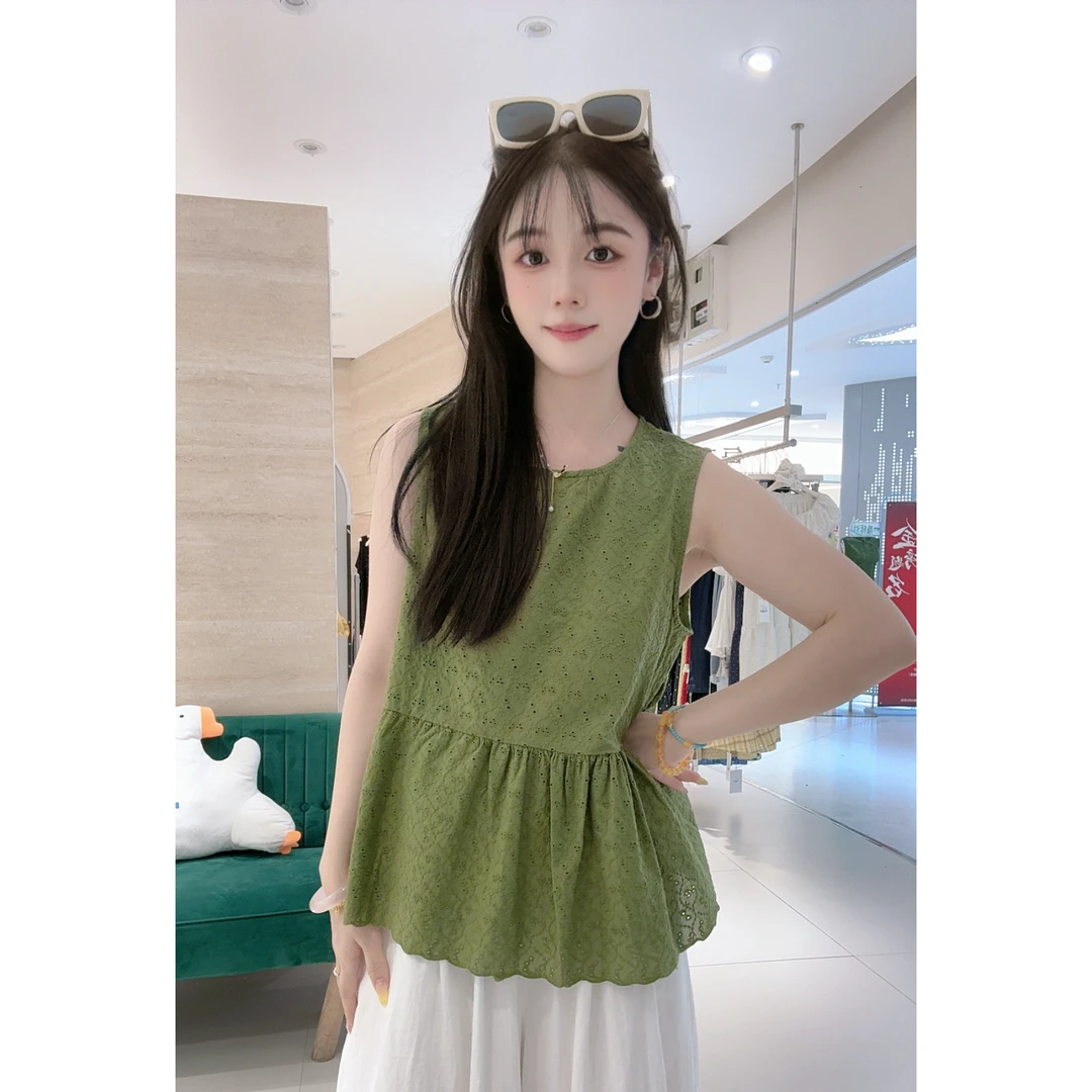 6197蕾丝刺绣面料小坎肩