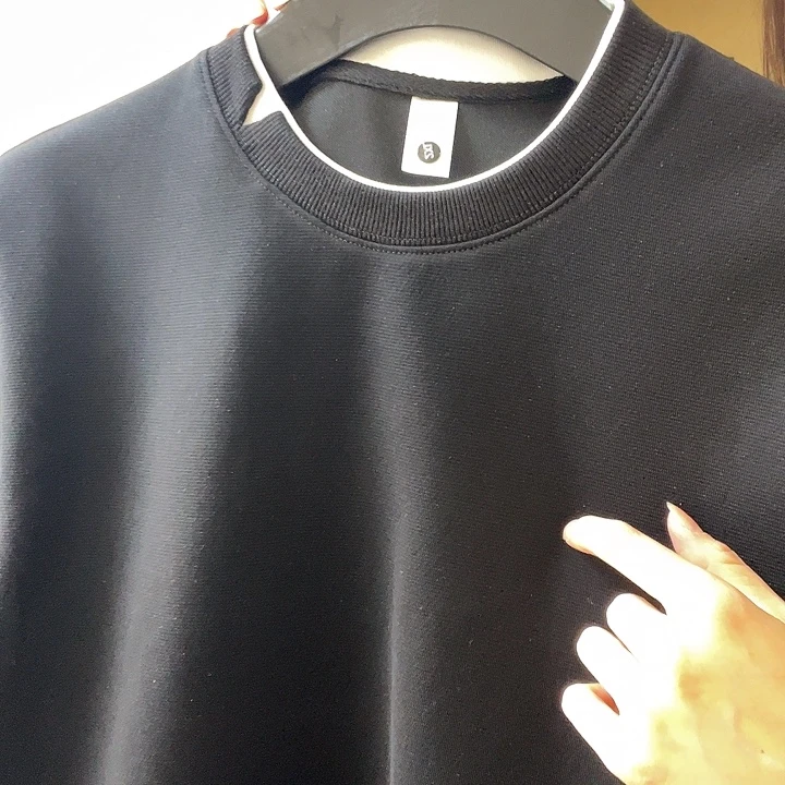 套头款假两件卫衣福利款