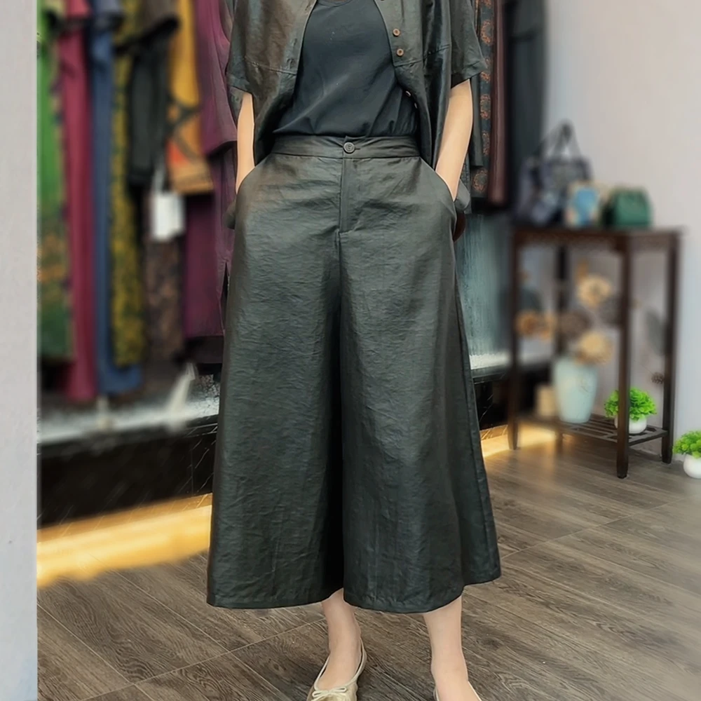 古韵蚕物【99118】专柜正品裙裤老油缎龟桑蚕丝100%百搭裙裤女