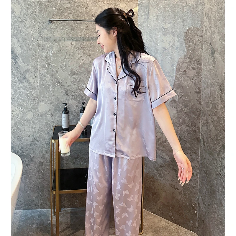 Sleep Password【V家紫色蝴蝶】小众潮牌设计休闲家居服