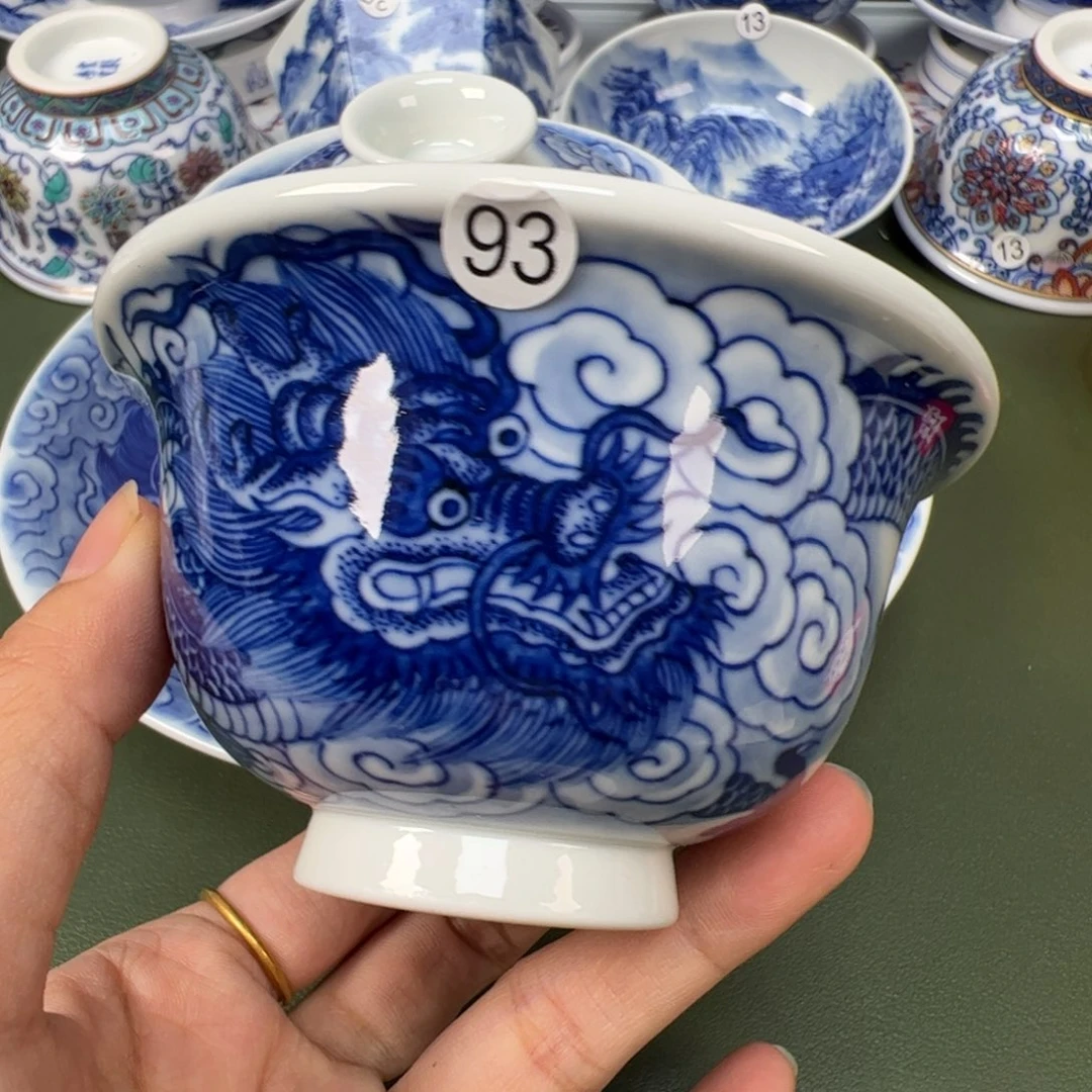 陶瓷景德镇纯手工纯手绘茶具木木93