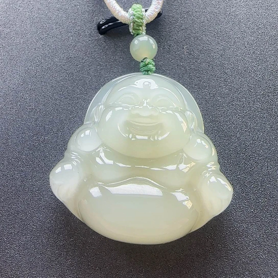 和田玉未镶嵌吊坠(赠链)