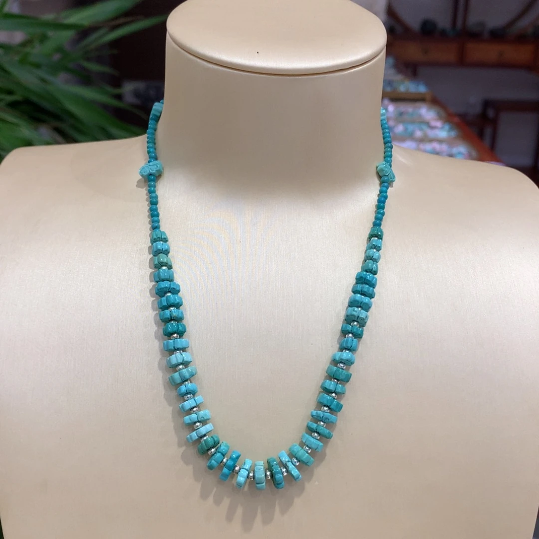 未镶嵌绿松石锁骨链