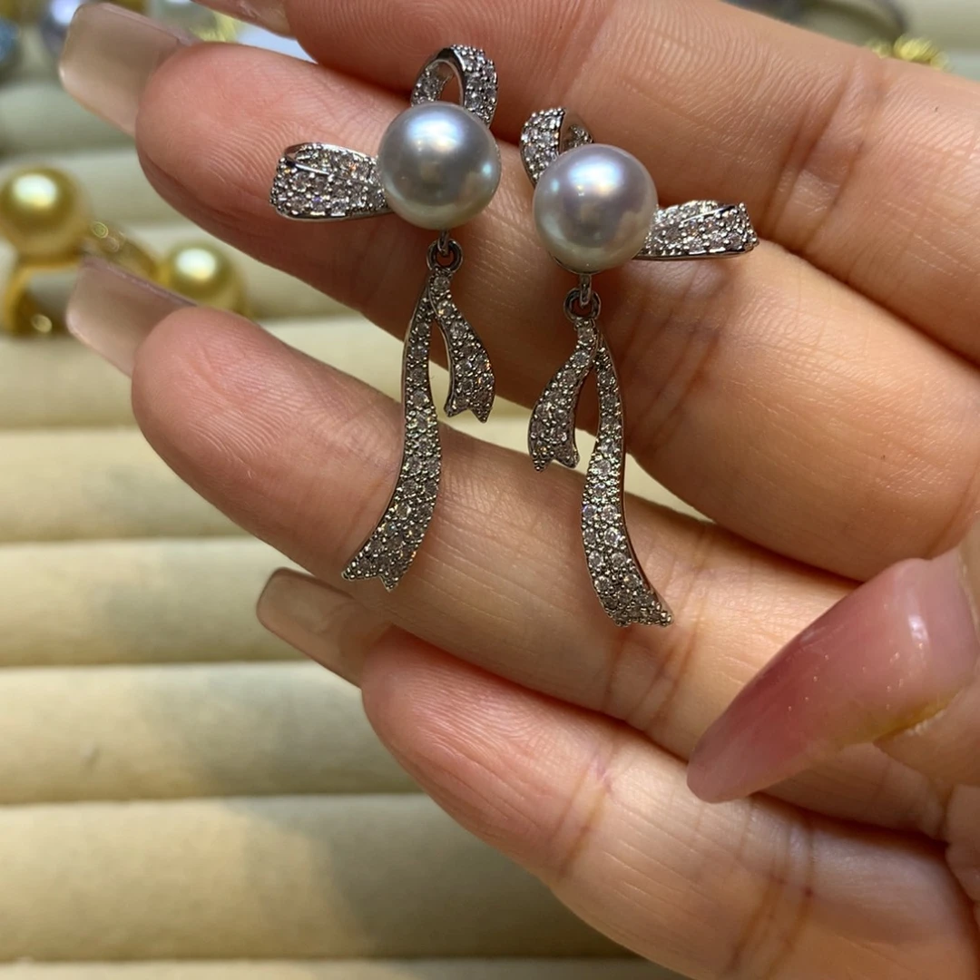 未镶嵌耳饰海水珍珠