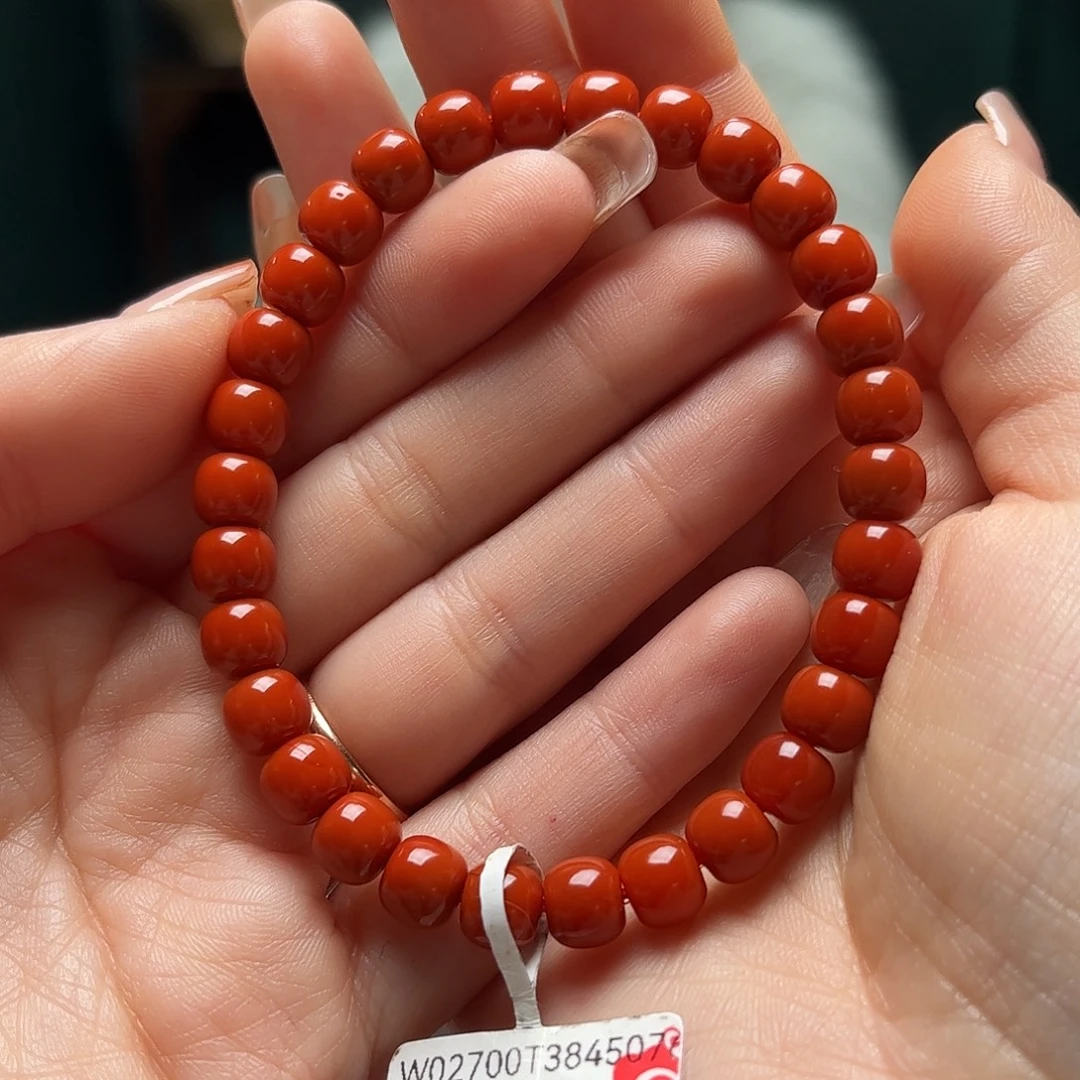 南红玛瑙未镶嵌手链