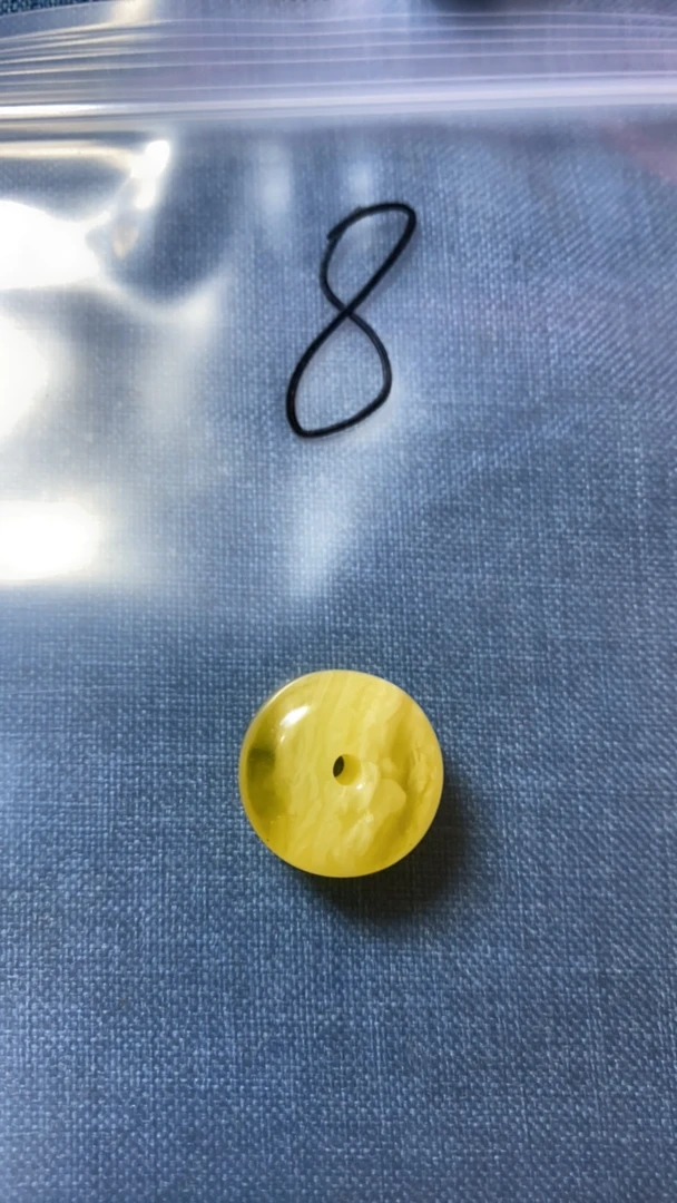 天然蜜蜡金白花18.8 老型