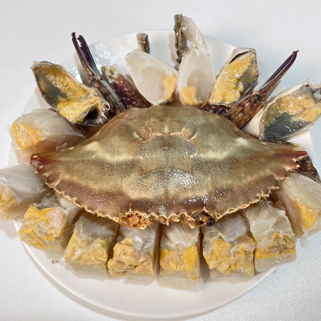 姐弟海鲜）5两左右白膏大号咸呛蟹舟山宁波特产即食生吃不能蒸煮