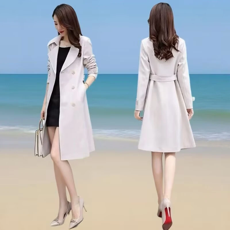 风衣女2025新款女神范高端大牌秋天衣服修身显瘦中长款外套女春秋