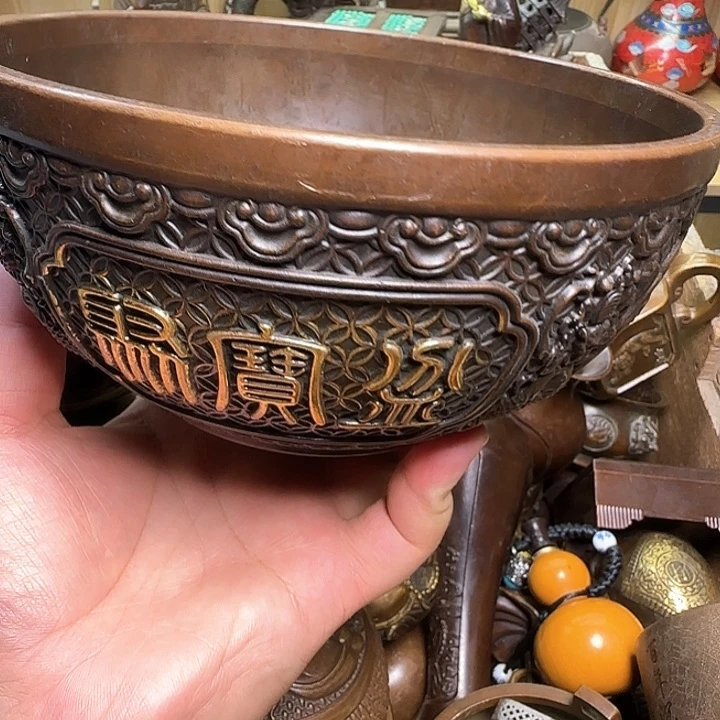 铜器办公室茶室摆件