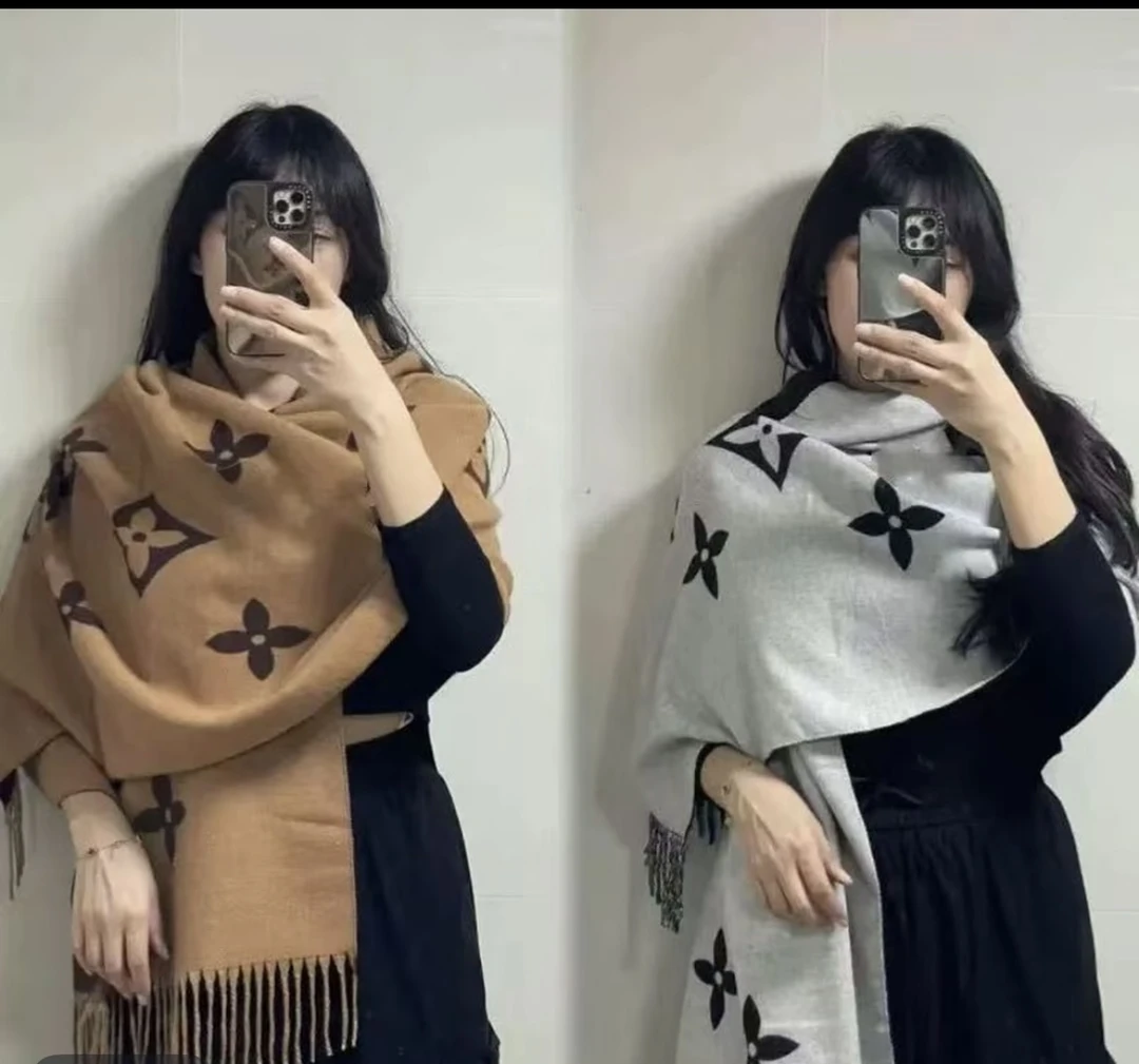 双面羊绒高级感鼎版围巾披肩