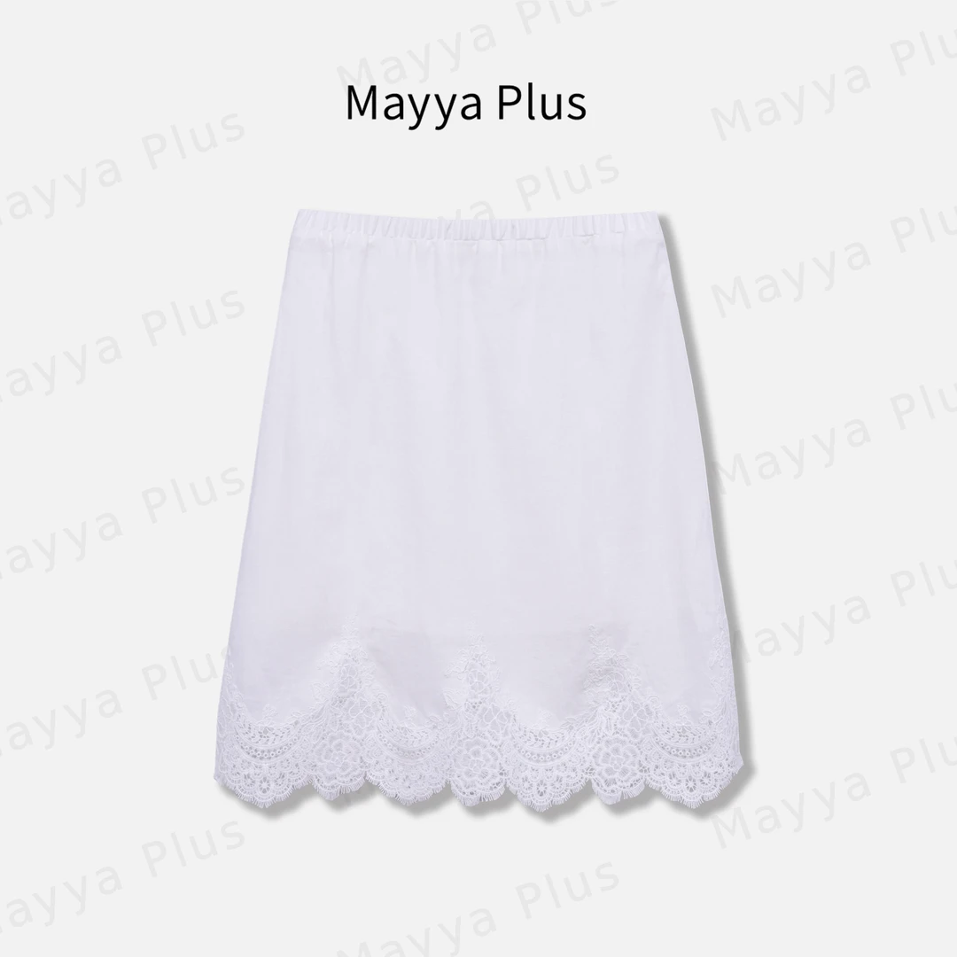 【浪漫庄园】Mayya Plus麦芽定制粉彩风气质显瘦梭织半裙32627712